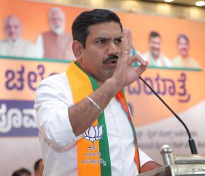 ಗೊಡ್ಡು ಬೆದರಿಕೆ ಮೂಲಕ ಹೋರಾಟ ಹತ್ತಿಕ್ಕಲು ಸಾಧ್ಯವಿಲ್ಲ: ಬಿ ವೈ ವಿಜಯೇಂದ್ರ vijayendra