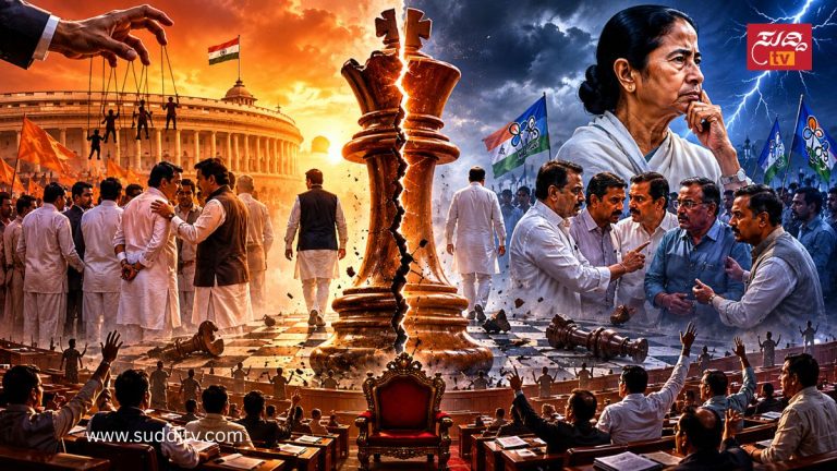 ರಾಜಕೀಯ ಭಿನ್ನಮತ, ಶಾಸಕರ ಅಸಮಾಧಾನ ಮತ್ತು ಸರ್ಕಾರದ ಅಸ್ಥಿರತೆಯನ್ನು ಪ್ರತೀಕಾತ್ಮಕವಾಗಿ ತೋರಿಸುವ ಚಿತ್ರ