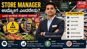 ಸೂಪರ್ಮಾರ್ಕೆಟ್ನ ರಾಜ ಯಾರು ಗೊತ್ತಾ? Store Manager ಉದ್ಯೋಗ ಎಂದರೇನು? ದೊಡ್ಡ ಸೂಪರ್ಮಾರ್ಕೆಟ್ನಲ್ಲಿ ಸಿಬ್ಬಂದಿ ಮತ್ತು ಕಾರ್ಯಾಚರಣೆಗಳನ್ನು ನಿರ್ವಹಿಸುತ್ತಿರುವ Store Manager ಅವರ ಸಾಂಕೇತಿಕ ಚಿತ್ರ