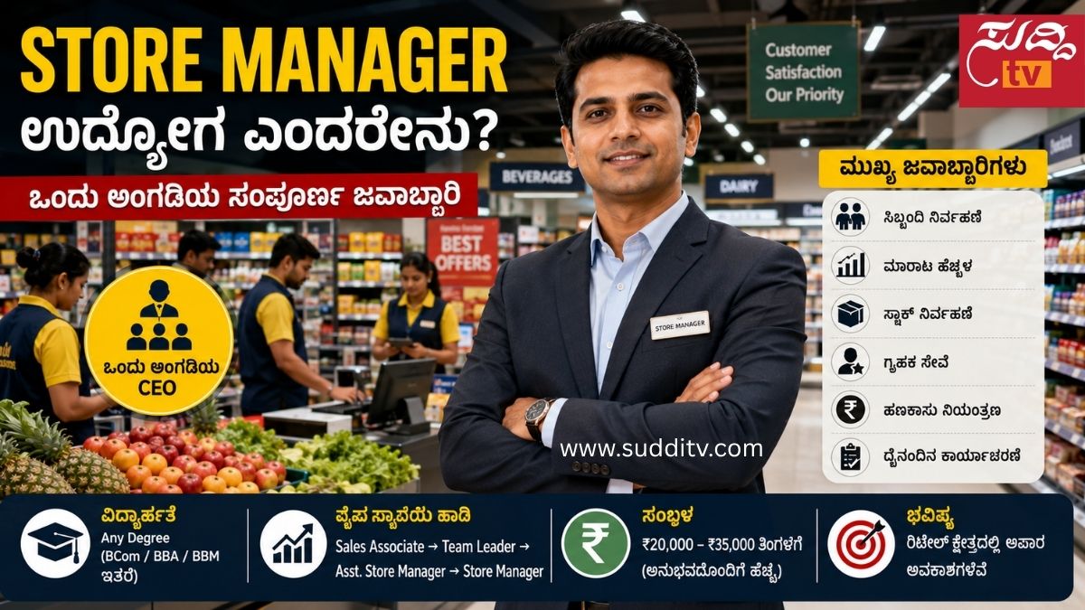 ಸೂಪರ್ಮಾರ್ಕೆಟ್ನ ರಾಜ ಯಾರು ಗೊತ್ತಾ? Store Manager ಉದ್ಯೋಗ ಎಂದರೇನು?